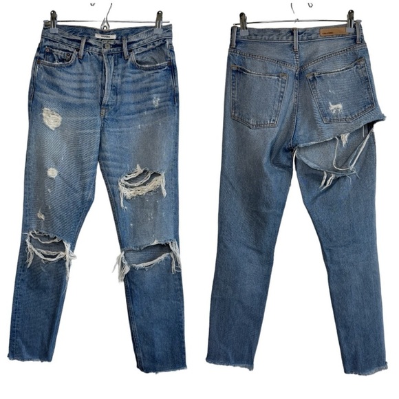 GRLFRND Karolina Distressed High Rise Jeans size 27 - Picture 2 of 13